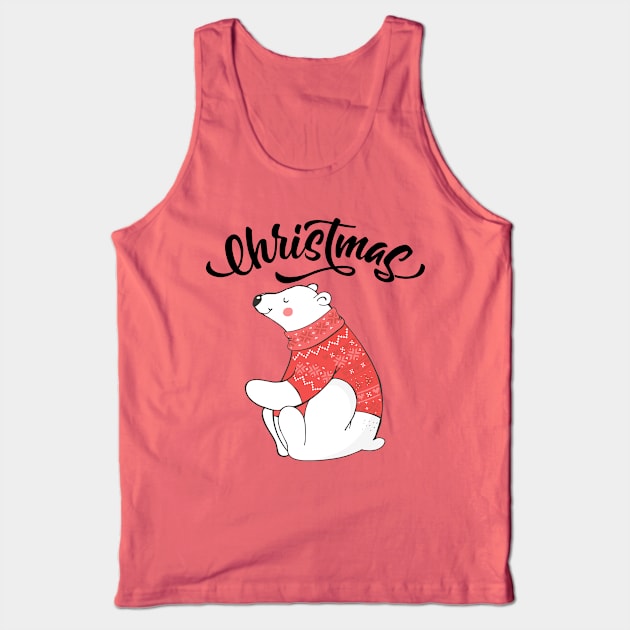 Funny Matching Christmas Sweater. Matching Sweaters For Couples. Tank Top by KsuAnn